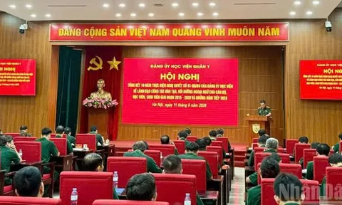 Học viện Quân y phấn đấu đến năm 2030 có hơn 70% học phần ngoại ngữ được giảng dạy có tích hợp công nghệ số