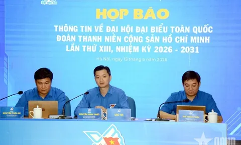 Đại hội Đoàn toàn quốc lần thứ XIII, nhiệm kỳ 2026-2031 diễn ra từ ngày 24 đến 25-6-2026