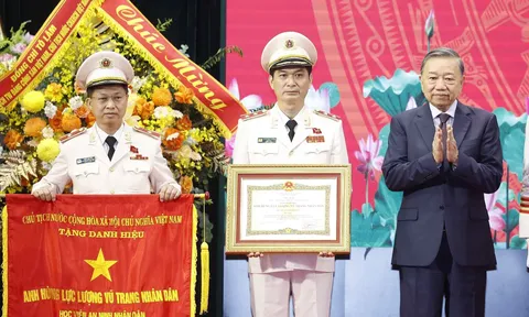 Học viện An ninh nhân dân đón nhận danh hiệu Anh hùng Lực lượng vũ trang nhân dân lần thứ ba