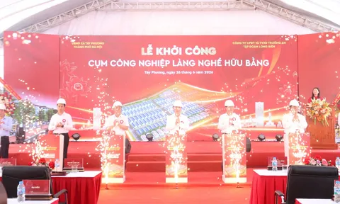 Hà Nội khởi công Cụm công nghiệp làng nghề Hữu Bằng, tạo không gian sản xuất hiện đại