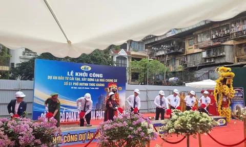 Hà Nội: Khởi công cải tạo chung cư cũ 51 Huỳnh Thúc Kháng, dự kiến hoàn thành cuối năm 2027