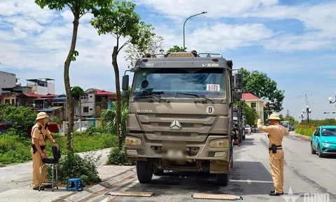 Quyết liệt xử lý xe quá tải trên các tuyến đường trọng điểm