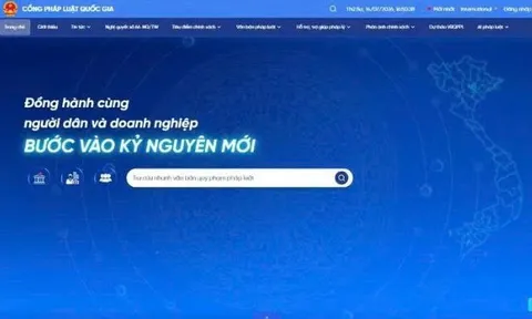 Xây dựng Cổng Pháp luật quốc gia trở thành nền tảng số dùng chung quốc gia về pháp luật