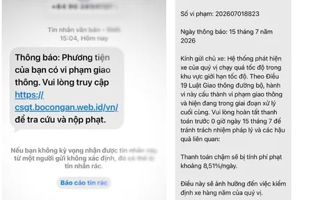 Cảnh báo thủ đoạn giả mạo Cổng Dịch vụ công để lừa đảo “phạt nguội”
