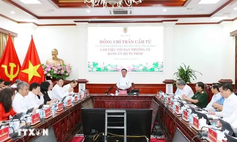 Thường trực Ban Bí thư Trần Cẩm Tú: Sớm hình thành nền tư pháp số hiện đại, đồng bộ