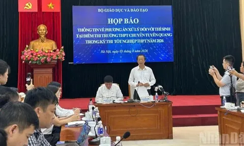 Hủy toàn bộ kết quả tại Điểm thi Trường chuyên Tuyên Quang, dự kiến thi lại tất cả các môn vào 14 và 15/8