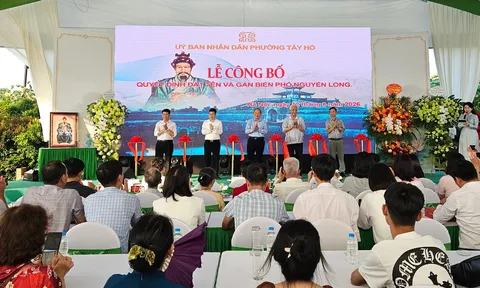 Phường Tây Hồ gắn biển phố Nguyễn Long, tri ân vị tướng bảo vệ thành Hà Nội năm 1882