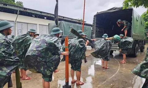 Toàn quân chủ động ứng phó mưa lớn, ngập lụt, lũ quét, sạt lở đất