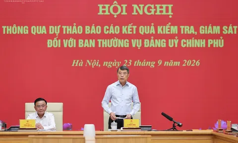 Thông qua dự thảo báo cáo kết quả kiểm tra, giám sát (đợt 3) đối với Ban Thường vụ Đảng ủy Chính phủ