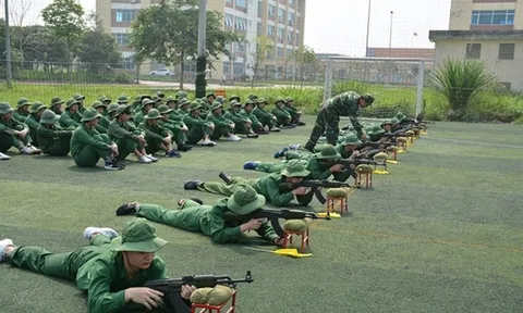 Không dạy, học môn Giáo dục quốc phòng và an ninh theo hình thức trực tuyến