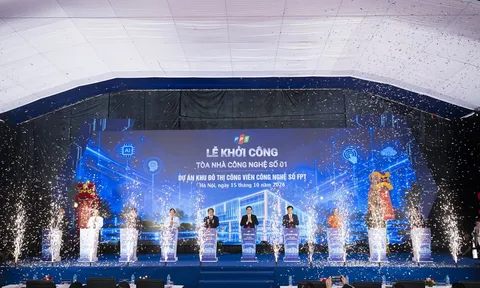 FPT khởi công Tòa nhà Công nghệ số 01, hiện thực hóa cam kết xây dựng hệ sinh thái công nghệ tại Tây Tựu – Phú Diễn