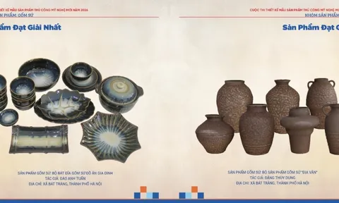 Tôn vinh 90 sản phẩm đạt giải Cuộc thi Thiết kế mẫu sản phẩm thủ công mỹ nghệ mới năm 2026 