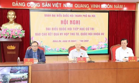 Tổng Bí thư Nguyễn Phú Trọng tiếp xúc cử tri Hà Nội