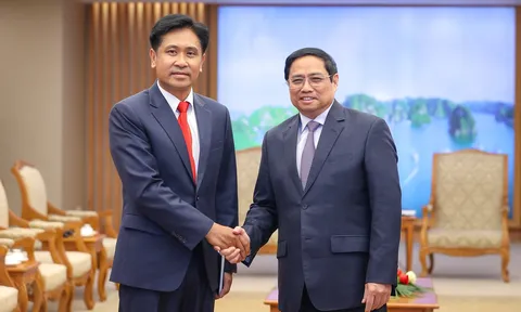 Thủ tướng Phạm Minh Chính tiếp Bộ trưởng Tư pháp Lào