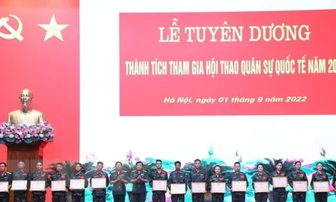 Tuyên dương các tập thể, cá nhân có thành tích xuất sắc tại Army Games