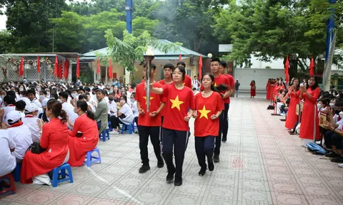 Lễ khai giảng năm học 2022 - 2023 tại trường THCS Thăng Long - Ba Đình - Hà Nội
