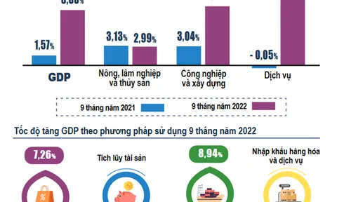 GDP 9 tháng tăng 8,83%, mức tăng cao nhất trong 11 năm qua