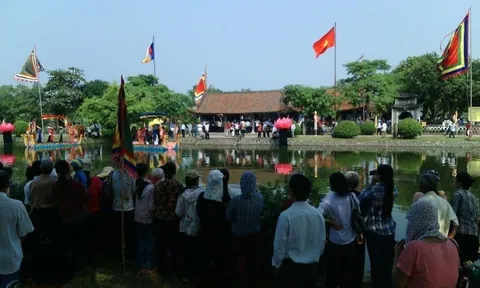 Tái hiện lễ rước cổ truyền với gần 500 người tham gia tại Lễ hội chùa Keo Thái Bình
