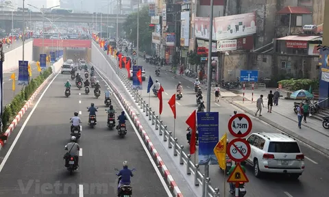 Hà Nội thông xe hầm chui tại nút giao đường Lê Văn Lương và vành đai 3