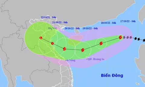 Bão số 6 giật cấp 14 cách quần đảo Hoàng Sa 600km