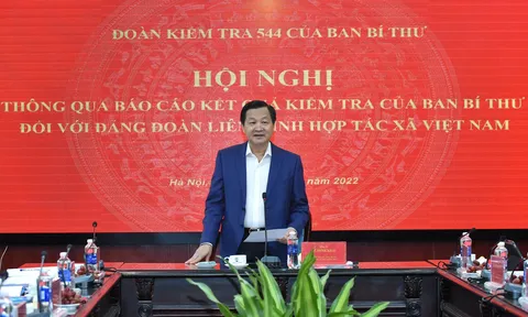 Thông qua báo cáo kết quả kiểm tra của Ban Bí thư đối với Đảng đoàn Liên minh Hợp tác xã Việt Nam