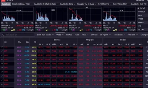 Sáng 4/11: VN-Index “rơi” gần 41 điểm, lùi sâu dưới mốc 1.000 điểm