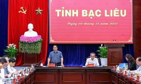 Thủ tướng Phạm Minh Chính làm việc tại Bạc Liêu