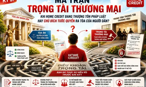 Kỳ 3: Ma trận Trọng tài thương mại – Khi Home Credit đang thượng tôn pháp luật hay chủ đích tước quyền ra Tòa của người dân?