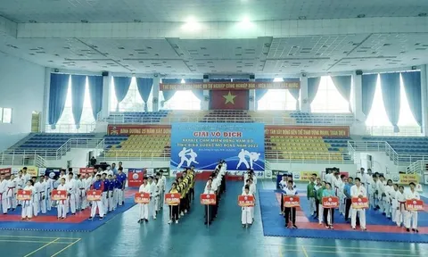 11 tỉnh, thành phố tham dự giải Karate miền Đông Nam Bộ mở rộng