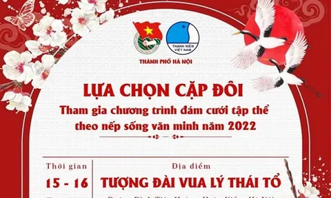 Hà Nội tổ chức lễ cưới tập thể theo nếp sống văn minh cho 30 cặp đôi