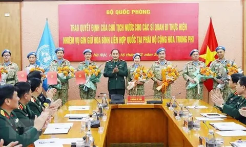 Việt Nam tăng cường hợp tác quốc tế trong lĩnh vực gìn giữ hòa bình