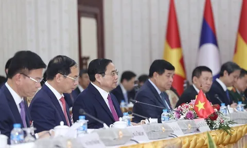 Thủ tướng Chính phủ Phạm Minh Chính hội đàm với Thủ tướng Lào Sonexay Siphandone