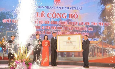 Khai mạc lễ hội đền Đông Cuông ở Yên Bái