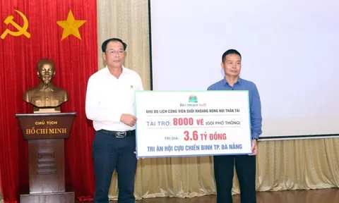 Tặng 8.000 vé du lịch suối khoáng nóng Núi Thần Tài cho cựu chiến binh Đà Nẵng