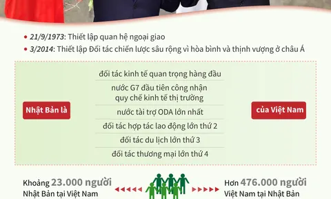 Quan hệ Đối tác chiến lược sâu rộng Việt Nam-Nhật Bản