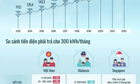 11 lần tăng giá điện bán lẻ bình quân của Việt Nam