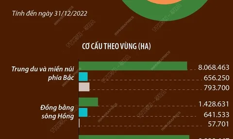 Kết quả thống kê diện tích đất đai của cả nước năm 2022