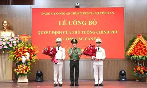 Công bố quyết định bổ nhiệm 2 Thứ trưởng Công an