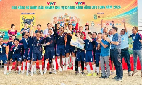 Bế mạc Giải Bóng đá Nông dân Khmer ĐBSCL 2026: “Sân bóng giữa ruộng” lan tỏa tinh thần đoàn kết, Agribank đồng hành bền bỉ cùng “Tam nông”