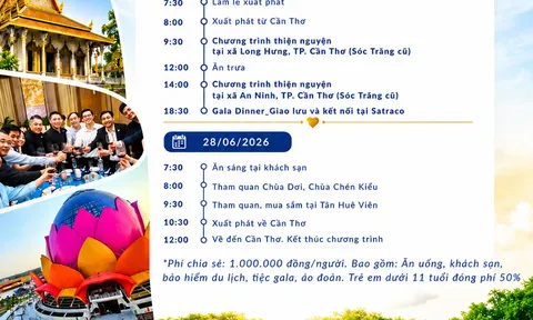 Sắp diễn ra Caravan CBA 2026 - Hành trình yêu thương: Khi doanh nhân trao đi bằng cả trái tim