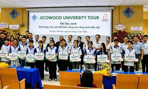 Trường Bách khoa - ĐH Cần Thơ ký kết Jicowood: Đưa “Vật liệu xanh” vào không gian kiến trúc hiện đại