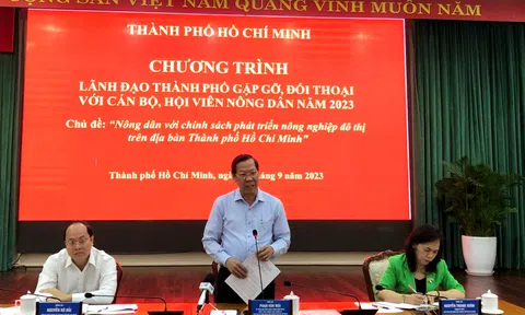 TP. Hồ Chí Minh: Lãnh đạo gặp gỡ, đối thoại với cán bộ, hội viên nông dân