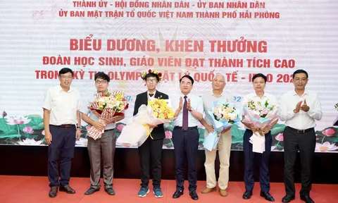 Hải Phòng thưởng 400 triệu cho học sinh đoạt HCB Olympic Vật lý quốc tế 2023