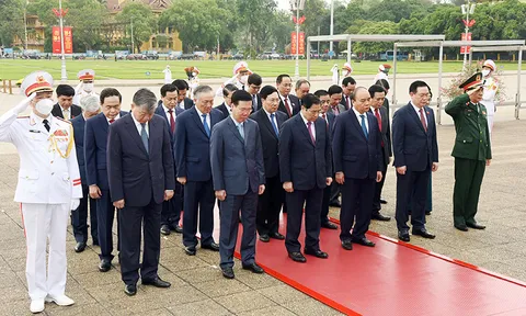 Lãnh đạo Đảng, Nhà nước vào Lăng viếng Chủ tịch Hồ Chí Minh