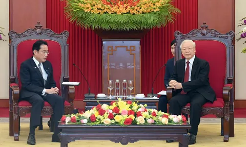 Tổng Bí thư Nguyễn Phú Trọng tiếp Thủ tướng Nhật Bản Kishida Fumio