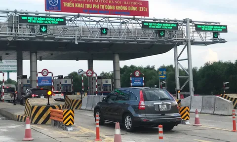 Từ 1/6 sẽ bắt đầu xử phạt đối với xe không đủ điều kiện thu phí tự động đi vào cao tốc Hà Nội - Hải Phòng