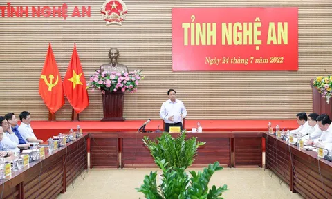 Thủ tướng làm việc với Ban Thường vụ tỉnh Nghệ An