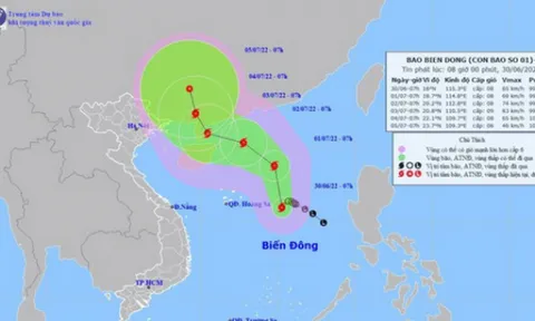 Bão số 1 gây gió mạnh cấp 11, giật cấp 14, biển động dữ dội
