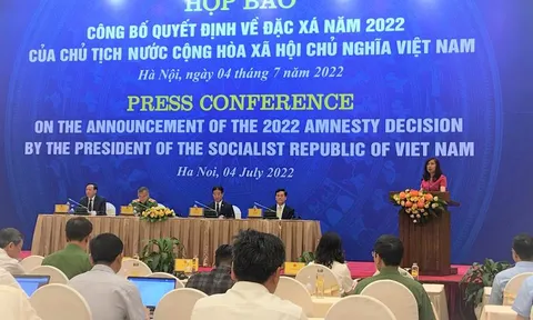 Họp báo công bố quyết định về đặc xá năm 2022