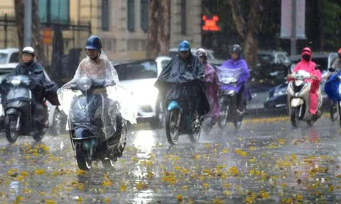 Bắc Bộ mưa dông về chiều tối và đêm, đề phòng lốc sét, gió giật mạnh